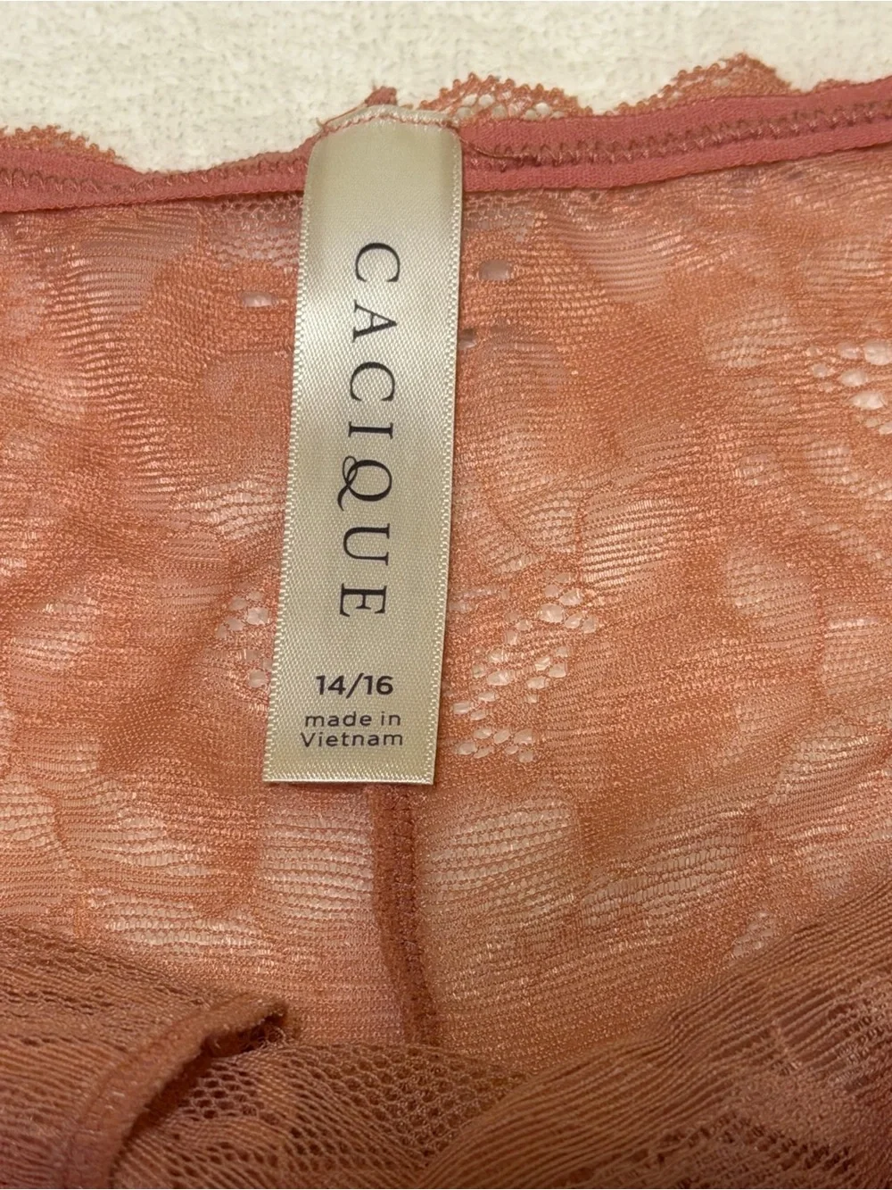 Cacique Lace Cheeky Short Panty - Dusty Rose